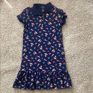 Polo by Ralph Lauren Blue Polo Bear Cheer dress